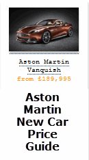 Aston Martin New Car Price Guide