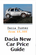 Enter Dacia New Car Price Guide