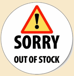 Sorry Out Of Stock